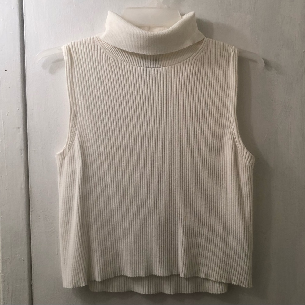Jcrew ribbed turtleneck tank